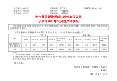 北汽藍(lán)谷上半年銷量大幅下滑52.66%，計算機(jī)軟硬件及輔助設(shè)備批發(fā)業(yè)務(wù)或成新增長點